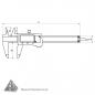 Preview: Digital-Messschieber, Metallgehäuse, Messbereich bis 300 mm