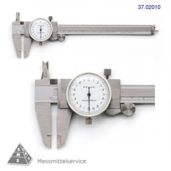 Messschieber Uhrenmessschieber Schieblehre mit Rundskala, Messbereiche bis 300 / 0,02 mm