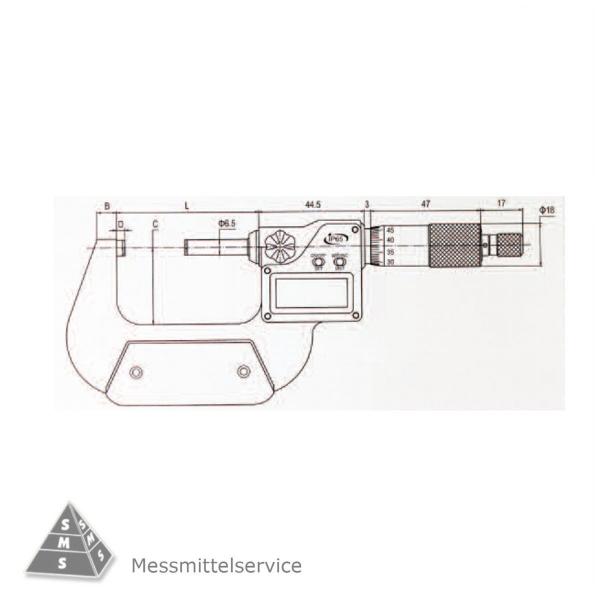 Bügelmessschraube Mikrometer Micrometer Messschraube, bis 100 mm, IP 65